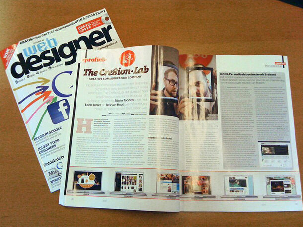 The Cre8ion.Lab in Webdesigner Magazine